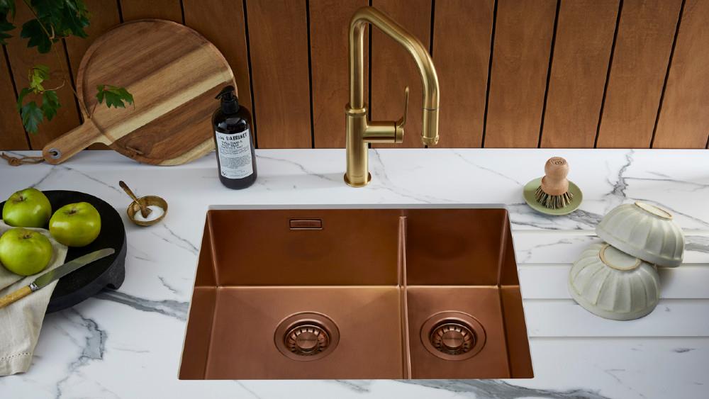 Elegance combines with resilience in new Volta PVD sinks from Clearwater image