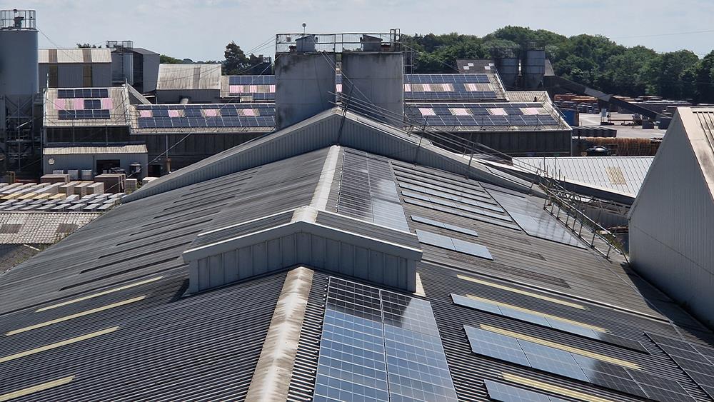 Aggregate Industries goes solar at precast concrete factory image