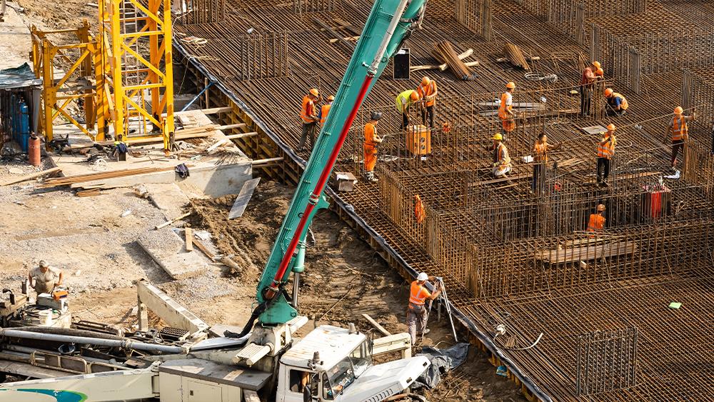 Construction contract awards remain buoyant but residential struggles image