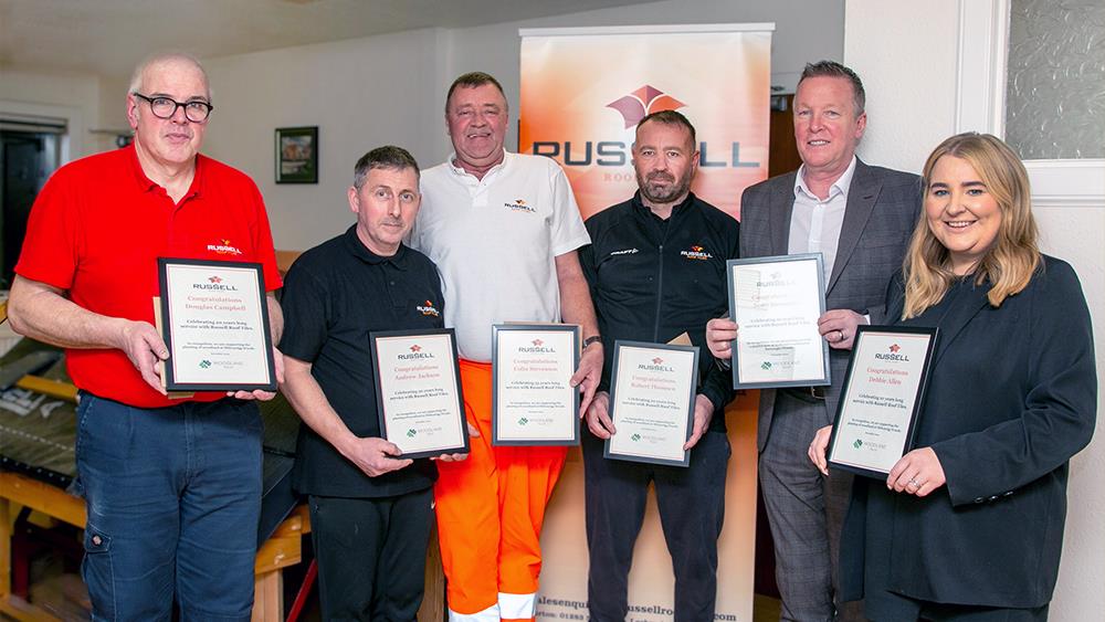 Russell Roof Tiles celebrates 'over two centuries' of long service  image