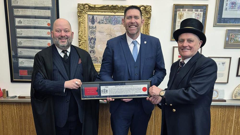 Long Rake Spar stalwart awarded Freedom of the City of London image