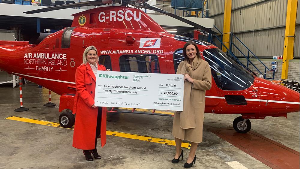 Kilwaughter continues support of Air Ambulance NI with £20,000 donation image