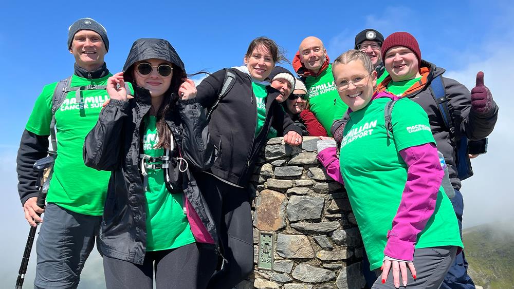 PJH team conquers Yr Wyddfa for Macmillan image