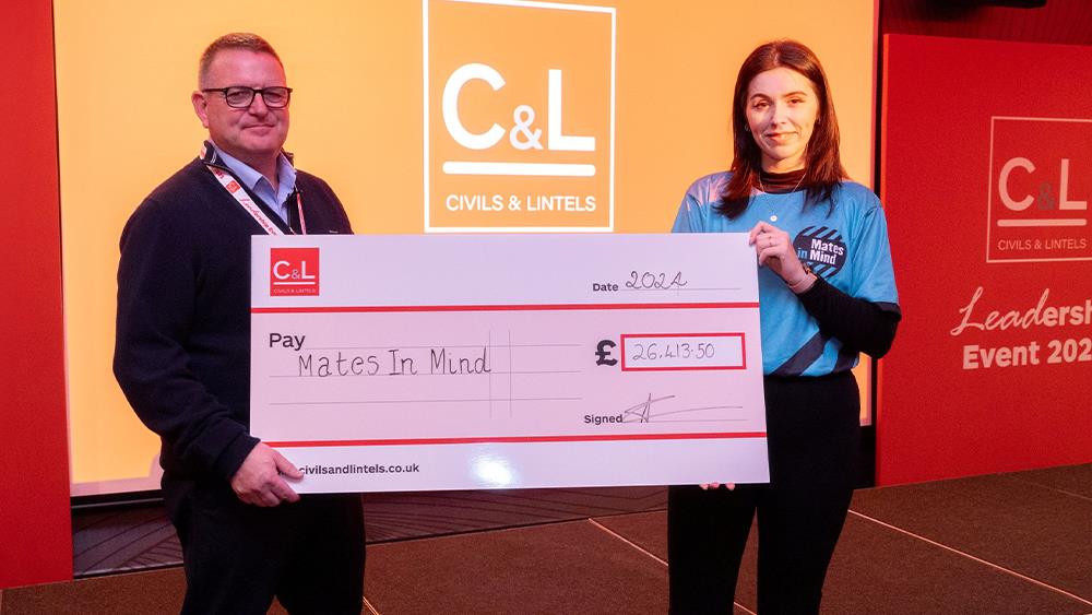 Civils & Lintels confirms ongoing support for mental health charity  image